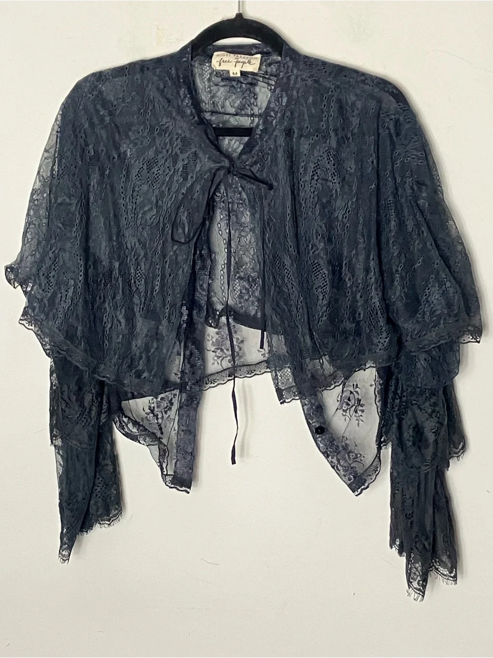 Nigel Preston for Free People Lace Bolero Cardigan Medium
